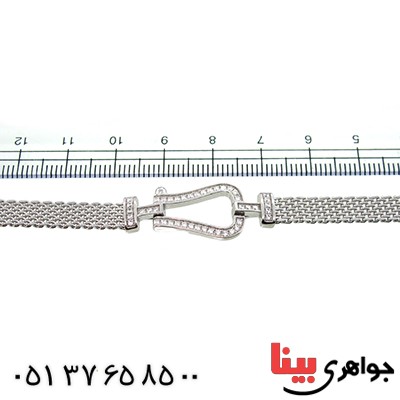 دستبند نقره زنانه رادیوم لوکس مدل راسا _کد:9945