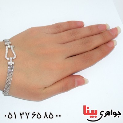 دستبند نقره زنانه رادیوم لوکس مدل راسا _کد:9945
