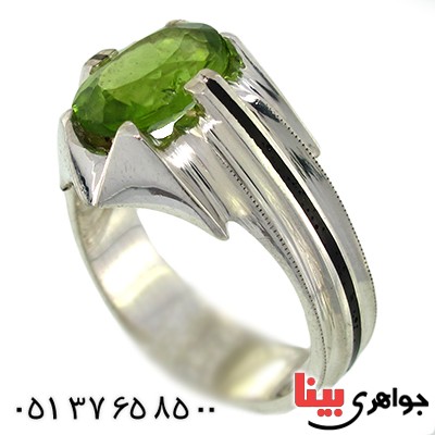 انگشتر زبرجد مردانه مدل کلاسیک _کد:9948
