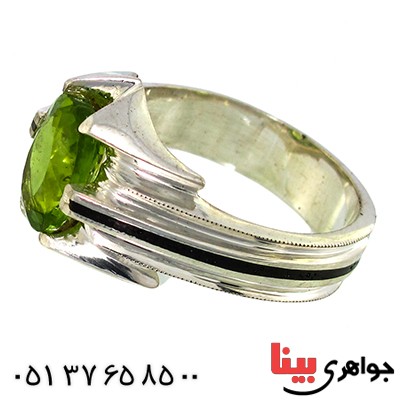 انگشتر زبرجد مردانه مدل کلاسیک _کد:9948