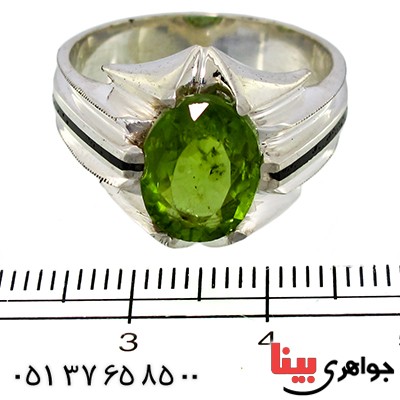 انگشتر زبرجد مردانه مدل کلاسیک _کد:9948