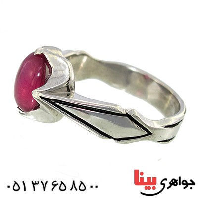 انگشتر یاقوت سرخ ناب مردانه رادیوم لوکس خوشرنگ _کد:9983