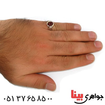 انگشتر عقیق یمنی عالی رادیوم لوکس مدل آریانا _کد:9985