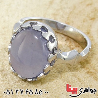 انگشتر عقیق یمنی کبود مردانه رادیوم لوکس _کد:9991