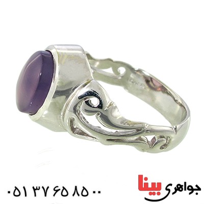 انگشتر عقیق یمنی کبود خوشرنگ مردانه لوکس _کد:9994