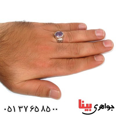 انگشتر عقیق یمنی کبود خوشرنگ مردانه لوکس _کد:9994