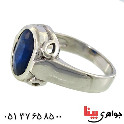 انگشتر یاقوت کبود رادیوم لوکس شیک _کد:10017