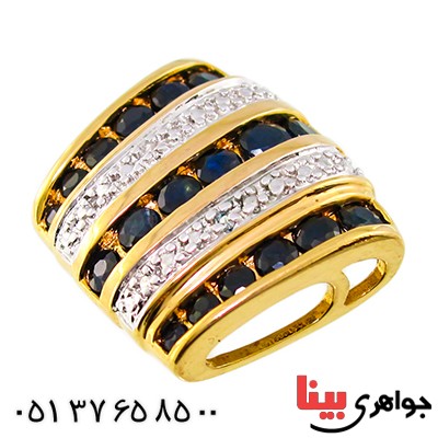گردنبند یاقوت کبود زنانه مانی مدل زلیخا _کد:10021