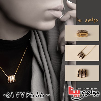 گردنبند یاقوت کبود زنانه مانی مدل زلیخا _کد:10021