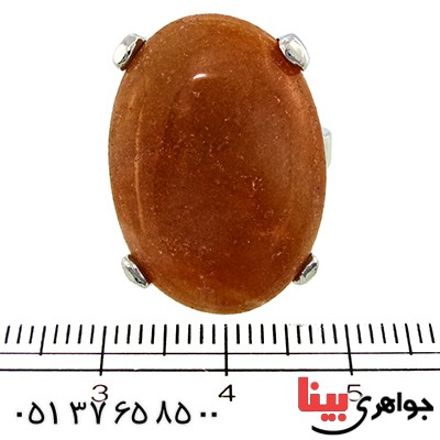 نگین انگشتر عقیق خوشرنگ درشت بیضی _کد:10067