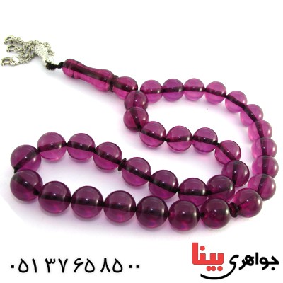 تسبیح سندلوس بنفش 33 دانه ای درشت _کد:10100