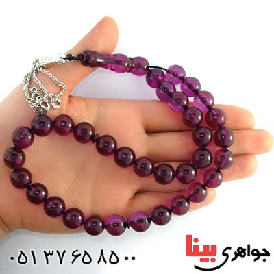 تسبیح سندلوس بنفش 33 دانه ای درشت _کد:10100