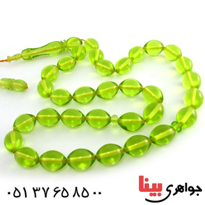 تسبیح سندلوس لیمویی 33 دانه ای درشت و سنگین _کد:10112