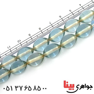 تسبیح سندلوس آبی شفاف 33 دانه ای درشت _کد:10132