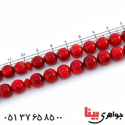 تسبیح مرجان دریایی عالی 33 دانه ای خوشرنگ _کد:10155