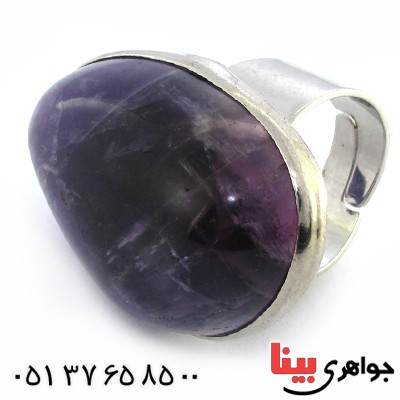 انگشتر آمتیست درشت چشمگیر _کد:10165