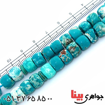تسبیح فیروزه آمریکایی عالی 33 دانه ای استوانه ای _کد:10175