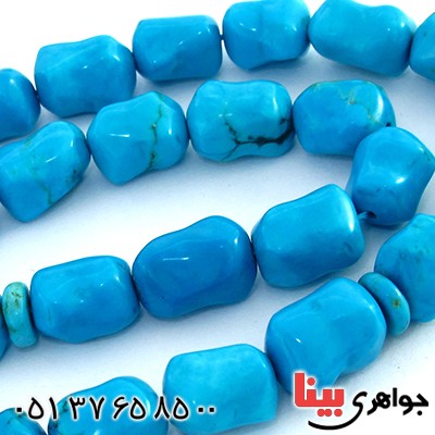 تسبیح فیروزه عالی آمریکایی 33 دانه ای با تراش خاص _کد:10186