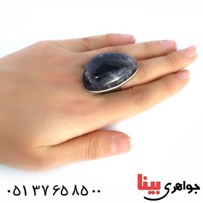 نگین انگشتر آمتیست درشت چشمگیر _کد:10190