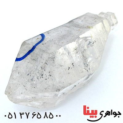 سنگ کوارتز بسیار عالی درشت منحصر به فرد با قطره آب متحرک _کد:1446
