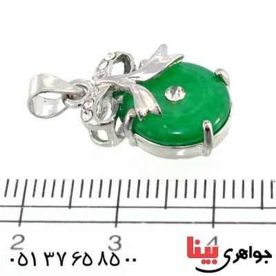 گردنبند یشم مدل پاپیونی _کد:10250