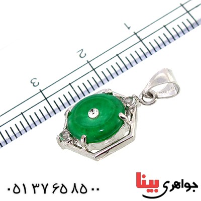 گردنبند یشم چند ضلعی _کد:10252