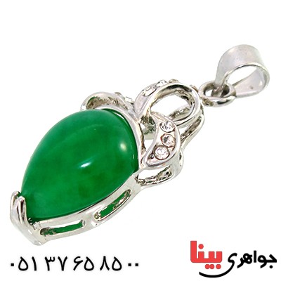گردنبند یشم مدل فانتزی _کد:10256