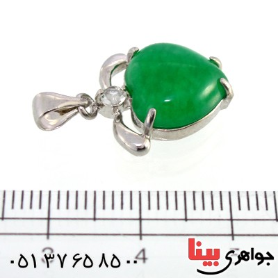 گردنبند یشم مدل قلب _کد:10259