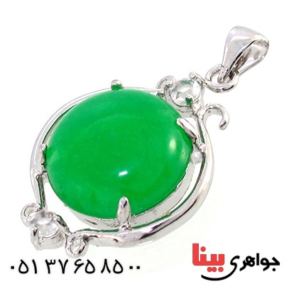 گردنبند یشم درشت مدل گلاره _کد:10260