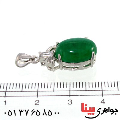گردنبند یشم مدل بیضی _کد:10268