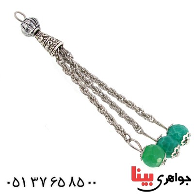 متفرقه جید شرابه تسبیح مدل گوی آویز _کد:10274