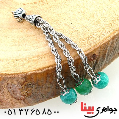 متفرقه جید شرابه تسبیح مدل گوی آویز _کد:10274