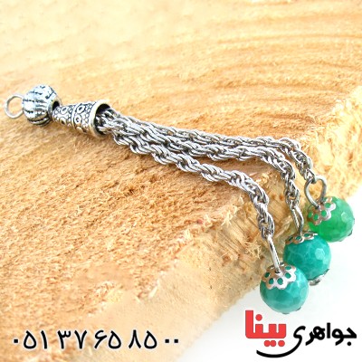 متفرقه جید شرابه تسبیح مدل گوی آویز _کد:10274