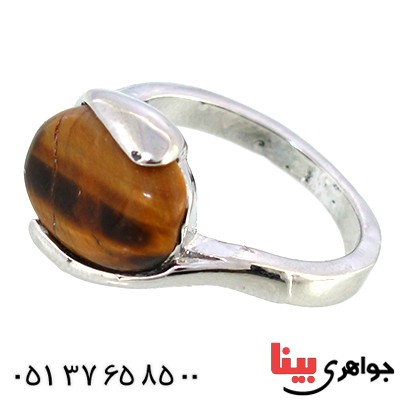 نگین انگشتر چشم ببر بیضی خوش نقش _کد:10286
