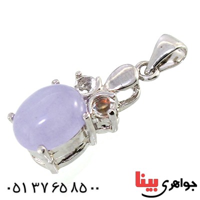گردنبند عقیق کبود زنانه مدل مینو _کد:10296