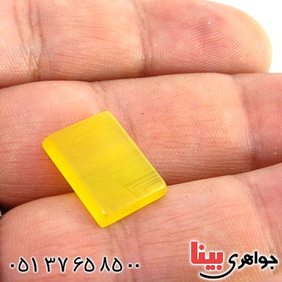 نگین انگشتر عقیق شرف الشمس خراسانی مستطیلی _کد:10322