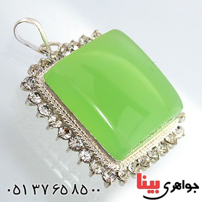 گردنبند عقیق برزیلی عالی زنانه درشت دور جواهری _کد:10333