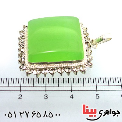 گردنبند عقیق برزیلی عالی زنانه درشت دور جواهری _کد:10333