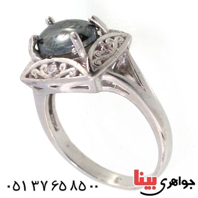 انگشتر حدید صینی زنانه با دعای هفت جلاله مدل آیلا _کد:10347