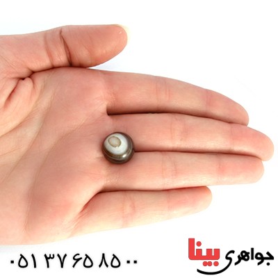 نگین انگشتر عقیق باباقوری تک و خوش نقش _کد:10349
