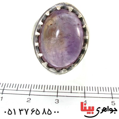 انگشتر آمتیست قدیمی درشت مردانه _کد:1449