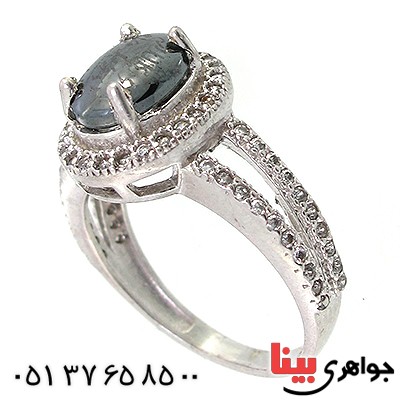 انگشتر حدید صینی زنانه با دعای هفت جلاله مدل کیانا _کد:10356