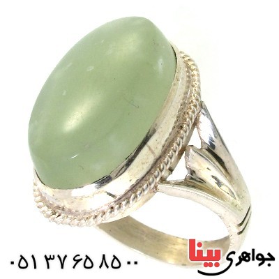 انگشتر یشم مردانه درشت با دعای رزق و روزی _کد:1455