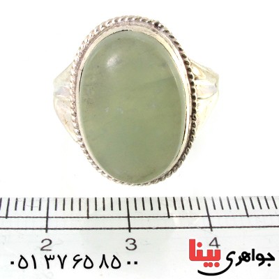 انگشتر یشم مردانه درشت بیضی با دعای رزق و روزی _کد:1459