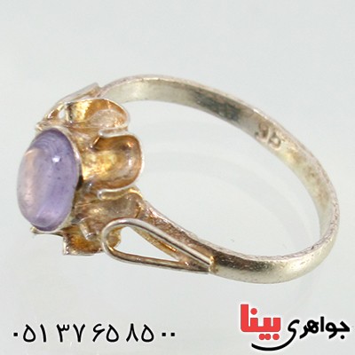 انگشتر آمتیست زنانه مدل سنتی _کد:10370