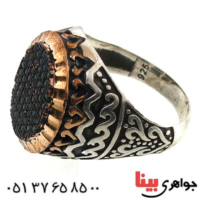 انگشتر نقره مردانه مدل کامیار _کد:10381