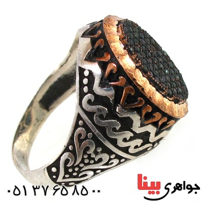 انگشتر نقره مردانه مدل کامیار _کد:10381