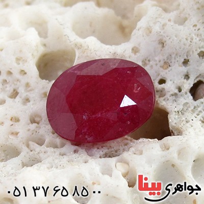 نگین انگشتر یاقوت سرخ آفریقایی خوشرنگ _کد:10399