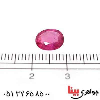 نگین انگشتر یاقوت سرخ آفریقایی زلال و مرغوب _کد:10419