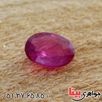نگین انگشتر یاقوت سرخ آفریقایی زلال و مرغوب _کد:10419